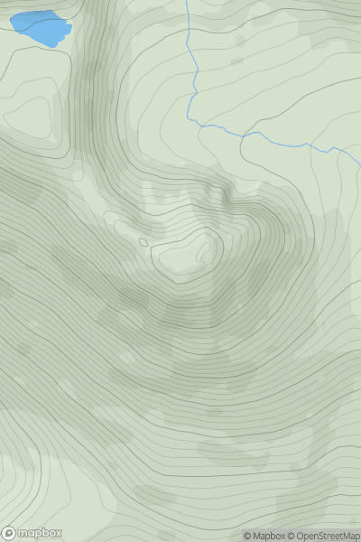 Thumbnail image for Sgurr Dubh [Loch Maree to Loch Broom] showing contour plot for surrounding peak